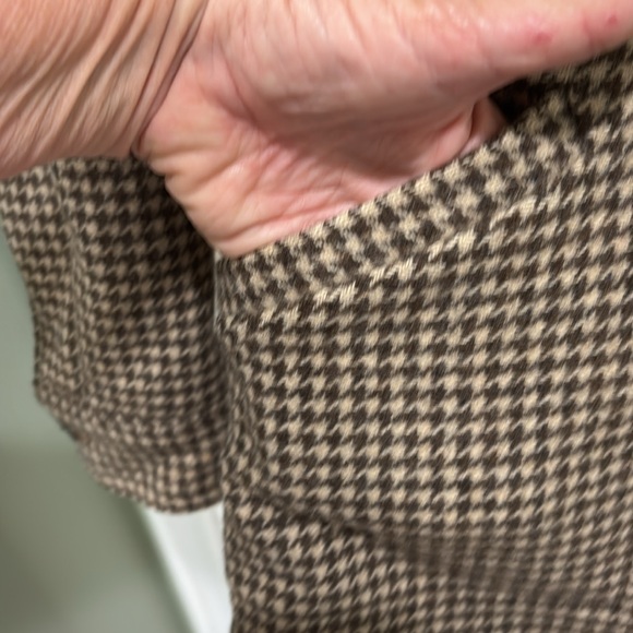 Vintage Pendleton Brown Houndstooth Quilted lining shacket medium - Picture 4 of 9